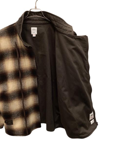 BEDWIN &THE HEARTBREAKERS（ベドウィンアンドザ ハートブレイカーズ）BEDWIN &THE HEARTBREAKERS (ベドウィンアンドザ ハートブレイカーズ) WOOLRICH (ウールリッチ) オンブレチェックウールジャケット ブラウン サイズ:2の古着・服飾アイテム
