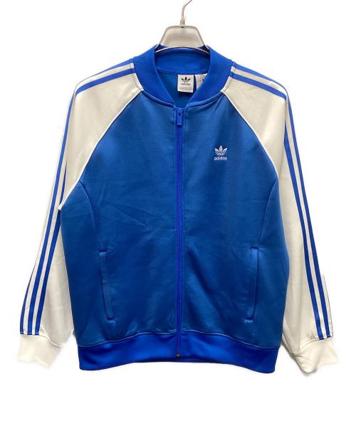 adidas（アディダス）adidas (アディダス) アディカラー クラシックス オーバーサイズ SST トラックトップ ブルー サイズ:Ｓの古着・服飾アイテム