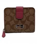 COACHコーチ）の古着「2つ折り財布」｜ピンク