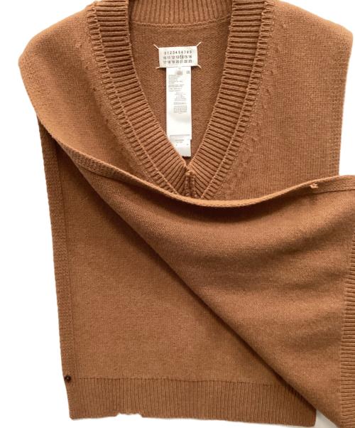 Maison Margiela（メゾンマルジェラ）Maison Margiela (メゾンマルジェラ) ニットベスト ブラウン サイズ:Ｍの古着・服飾アイテム