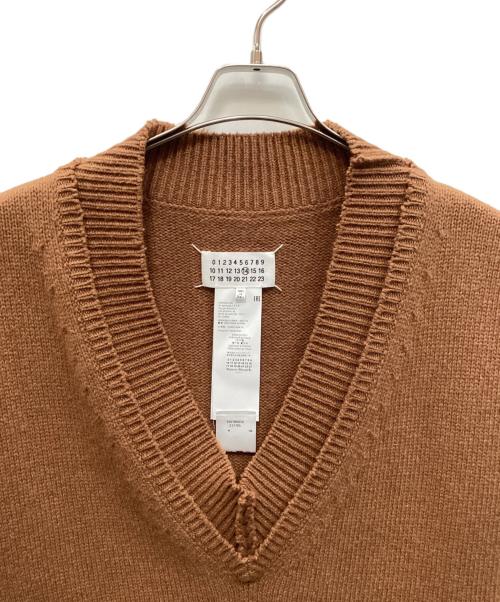 Maison Margiela（メゾンマルジェラ）Maison Margiela (メゾンマルジェラ) ニットベスト ブラウン サイズ:Ｍの古着・服飾アイテム
