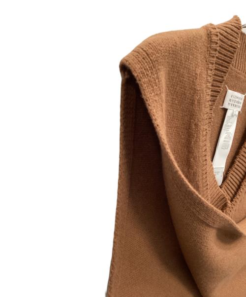 Maison Margiela（メゾンマルジェラ）Maison Margiela (メゾンマルジェラ) ニットベスト ブラウン サイズ:Ｍの古着・服飾アイテム