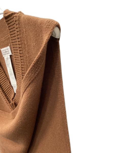 Maison Margiela（メゾンマルジェラ）Maison Margiela (メゾンマルジェラ) ニットベスト ブラウン サイズ:Ｍの古着・服飾アイテム