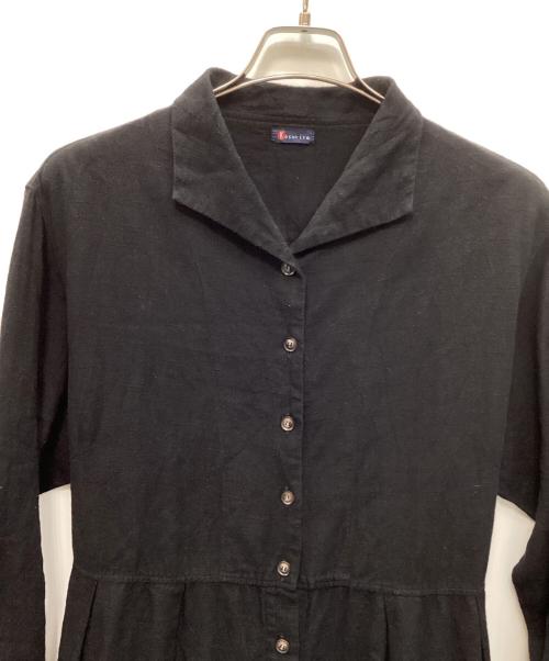 kasurira（カスリラ）kasurira (カスリラ) シャツワンピース ブラック サイズ:ＭＬの古着・服飾アイテム