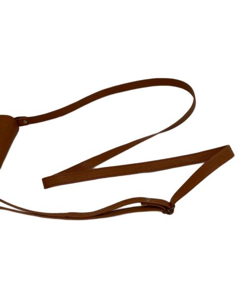 WACHIFIELD（ワチフィールド）WACHIFIELD (ワチフィールド) レザーショルダーポーチ ブラウンの古着・服飾アイテム