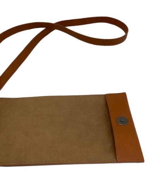 WACHIFIELD（ワチフィールド）WACHIFIELD (ワチフィールド) レザーショルダーポーチ ブラウンの古着・服飾アイテム