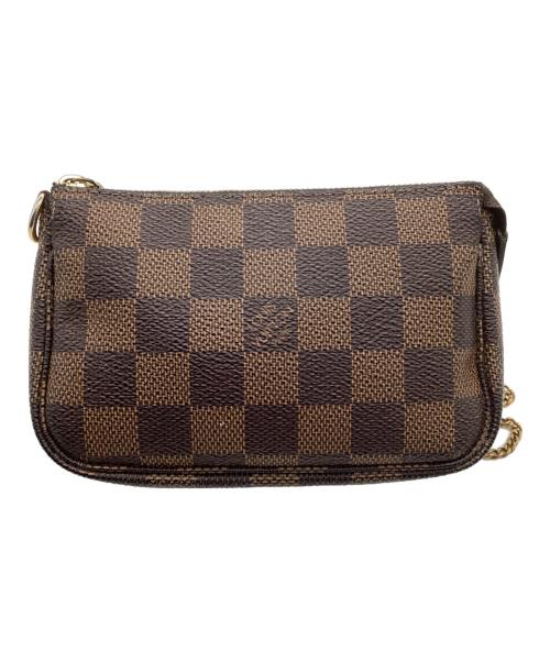 LOUIS VUITTON（ルイ ヴィトン）LOUIS VUITTON (ルイ ヴィトン) ミニ・ポシェット・アクセソワール ブラウンの古着・服飾アイテム
