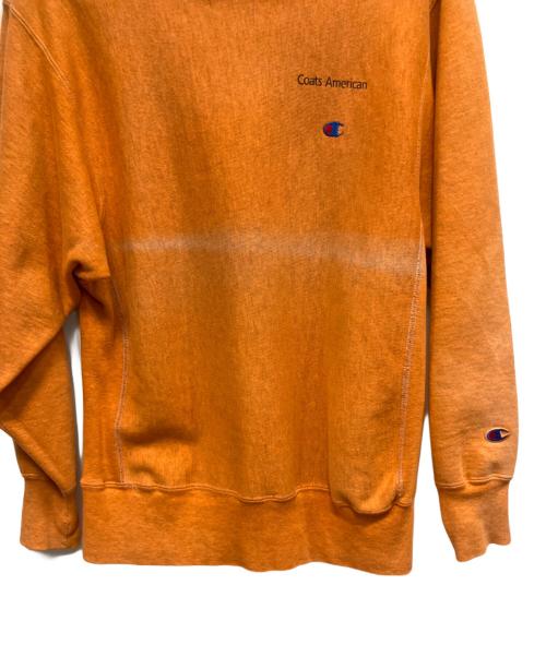 Champion REVERSE WEAVE（チャンピオン リバース ウィーブ）Champion REVERSE WEAVE (チャンピオン リバース ウィーブ) Coats American 刺繍タグ USA製 90'sスウェット イエロー サイズ:Lの古着・服飾アイテム