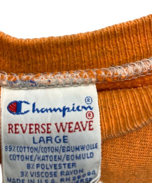 Champion REVERSE WEAVE（チャンピオン リバース ウィーブ）Champion REVERSE WEAVE (チャンピオン リバース ウィーブ) Coats American 刺繍タグ USA製 90'sスウェット イエロー サイズ:Lの古着・服飾アイテム
