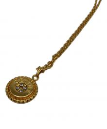 CELINE（セリーヌ）の古着「ヴィンテージネックレス ラインストーンラウンドチャーム」