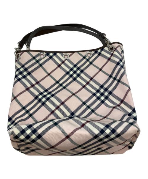 BURBERRY BLUE LABEL（バーバリー ブルー レーベル）BURBERRY BLUE LABEL (バーバリーロンドンブルーレーベル) BURBERRY BLUE LABEL(バーバリーロンドンブルーレーベル）トートバッグ ピンクの古着・服飾アイテム