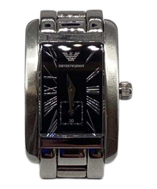 EMPORIO ARMANI（エンポリオアルマーニ）EMPORIO ARMANI (エンポリオアルマーニ) 腕時計 ブラックの古着・服飾アイテム