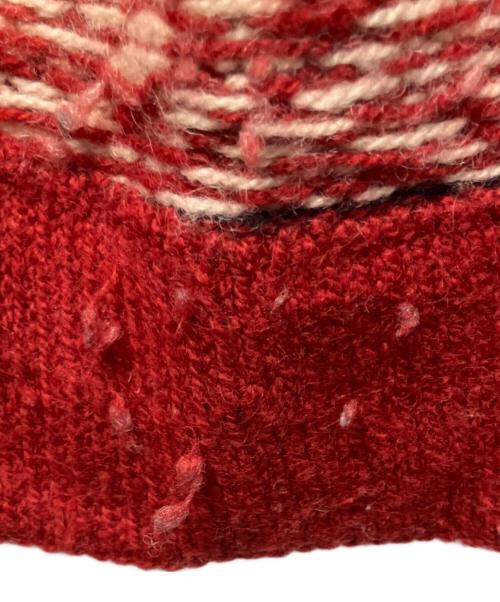 L.L.Bean（エルエルビーン）L.L.Bean (エルエルビーン) USA製 80s ノルディック柄 カーディガン レッド サイズ:Lの古着・服飾アイテム