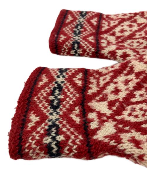 L.L.Bean（エルエルビーン）L.L.Bean (エルエルビーン) USA製 80s ノルディック柄 カーディガン レッド サイズ:Lの古着・服飾アイテム