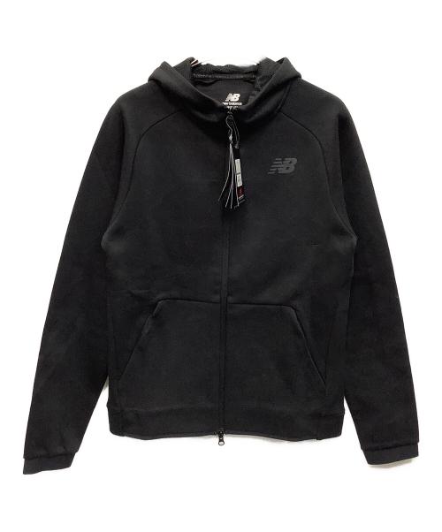 NEW BALANCE（ニューバランス）NEW BALANCE (ニューバランス) ジップパーカー ブラック サイズ:Ｓ 未使用品の古着・服飾アイテム