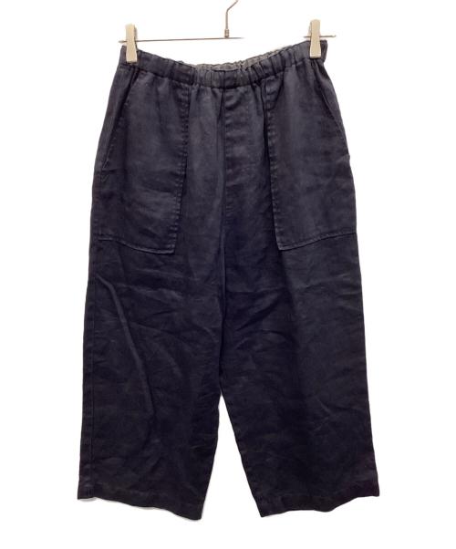 NUME（ヌメ）NUME (ヌメ) リネンパンツ ネイビー サイズ:Ｍの古着・服飾アイテム