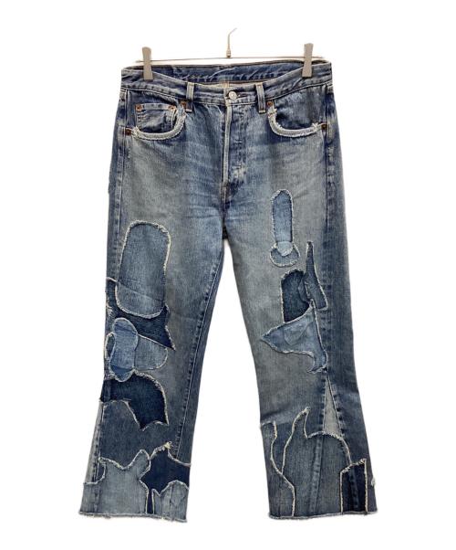 LEVI'S VINTAGE CLOTHING（リーバイス ビンテージ クロージング）LEVI'S VINTAGE CLOTHING (リーバイス ビンテージ クロージング) パッチワークフレアデニムパンツ インディゴ サイズ:Ｗ30　Ｌ29　（76ｃｍ）の古着・服飾アイテム