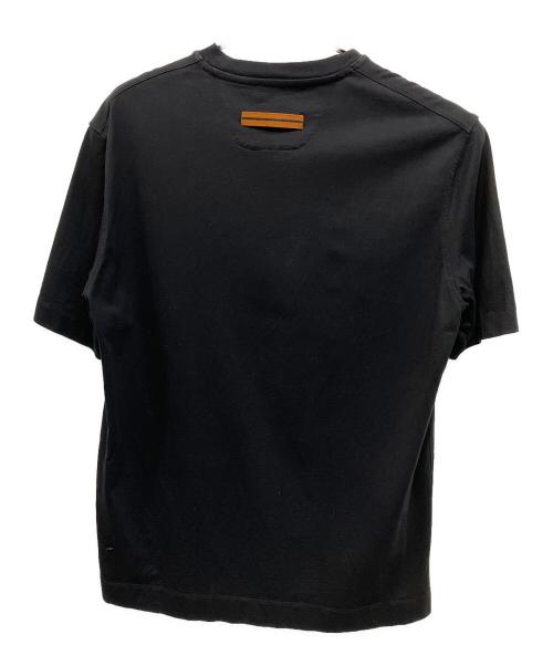 ZEGNA（ゼニア）ZEGNA (ゼニア) 半袖カットソー ブラック サイズ:Lの古着・服飾アイテム