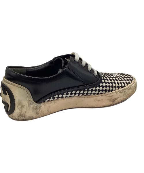 GUCCI（グッチ）GUCCI (グッチ) スニーカー ブラック×ホワイト サイズ:6の古着・服飾アイテム