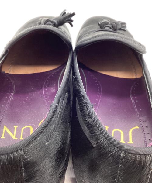 HIROSHI TSUBOUCHI  JUN（ヒロシツボウチ）HIROSHI TSUBOUCHI  JUN (ヒロシツボウチ) タッセルローファー ブラック サイズ:28ｃｍの古着・服飾アイテム