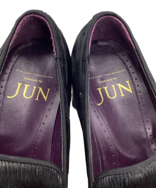 HIROSHI TSUBOUCHI  JUN（ヒロシツボウチ）HIROSHI TSUBOUCHI  JUN (ヒロシツボウチ) タッセルローファー ブラック サイズ:28ｃｍの古着・服飾アイテム