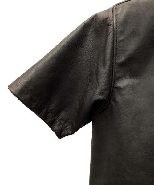 Schott（ショット）Schott (ショット) レザーTシャツ ブラック サイズ:Ｓの古着・服飾アイテム