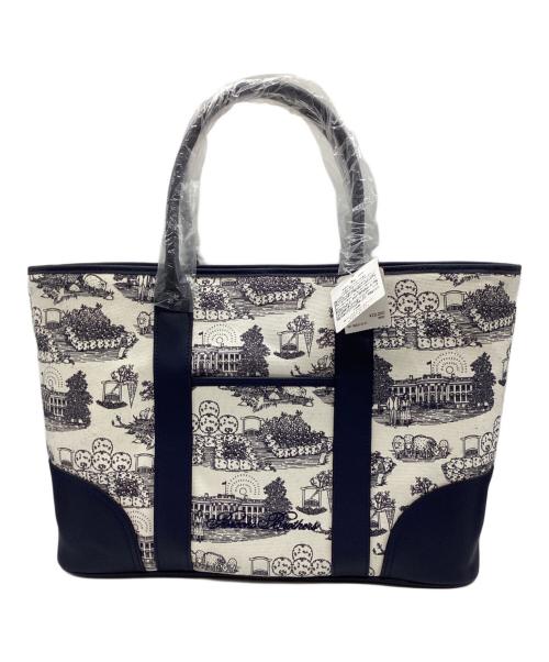 BROOKS BROTHERS（ブルックスブラザーズ）BROOKS BROTHERS (ブルックスブラザーズ) トートバッグ ホワイト×ネイビー 未使用品の古着・服飾アイテム