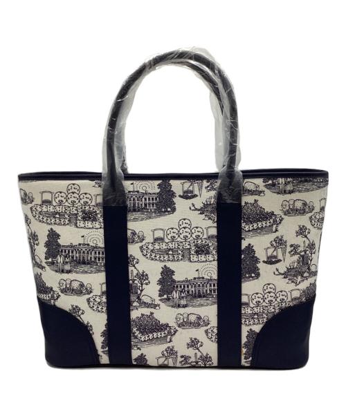 BROOKS BROTHERS（ブルックスブラザーズ）BROOKS BROTHERS (ブルックスブラザーズ) トートバッグ ホワイト×ネイビー 未使用品の古着・服飾アイテム