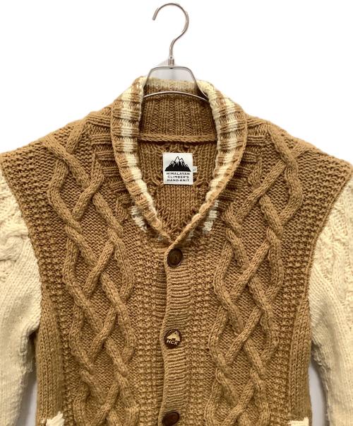 HIMALAYAN CLIMBER'S HAND KNIT（ヒマラヤン クライマーズ ハンドニット）HIMALAYAN CLIMBER'S HAND KNIT (ヒマラヤン クライマーズ ハンドニット) HIMALAYAN CLIMBER'S HAND KNIT ベージュ サイズ:Ｌの古着・服飾アイテム