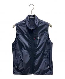 MUNSING WEAR（マンシングウェア）の古着「ナイロンユーティリティスプリングベスト」｜ネイビー