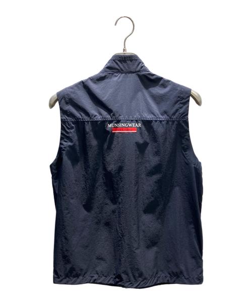 MUNSING WEAR（マンシングウェア）MUNSING WEAR (マンシングウェア) ナイロンユーティリティスプリングベスト ネイビー サイズ:Mの古着・服飾アイテム