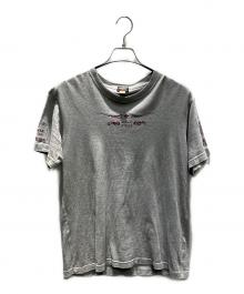 HARLEY-DAVIDSON（ハーレーダビッドソン）の古着「ウイングタグ(復刻) Tシャツ」｜グレー