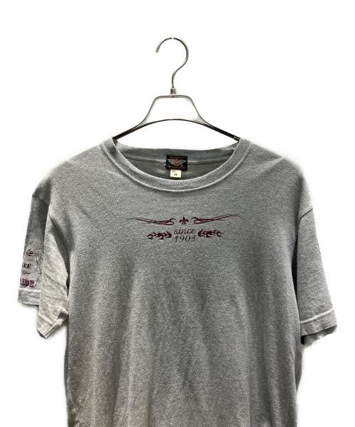 HARLEY-DAVIDSON（ハーレーダビッドソン）HARLEY-DAVIDSON (ハーレーダビッドソン) ウイングタグ(復刻) Tシャツ グレー サイズ:Mの古着・服飾アイテム