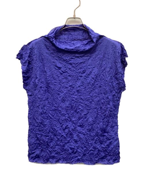 ISSEY MIYAKE me（イッセイ ミヤケ ミー）ISSEY MIYAKE me (イッセイ ミヤケ ミー) ブラウス ブルー サイズ:FREEの古着・服飾アイテム