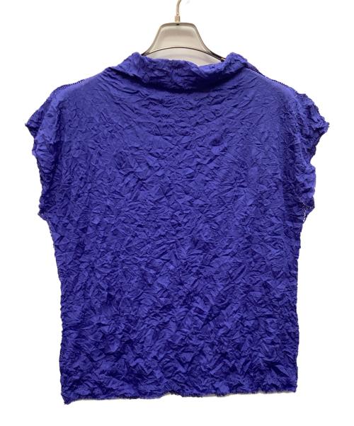 ISSEY MIYAKE me（イッセイ ミヤケ ミー）ISSEY MIYAKE me (イッセイ ミヤケ ミー) ブラウス ブルー サイズ:FREEの古着・服飾アイテム