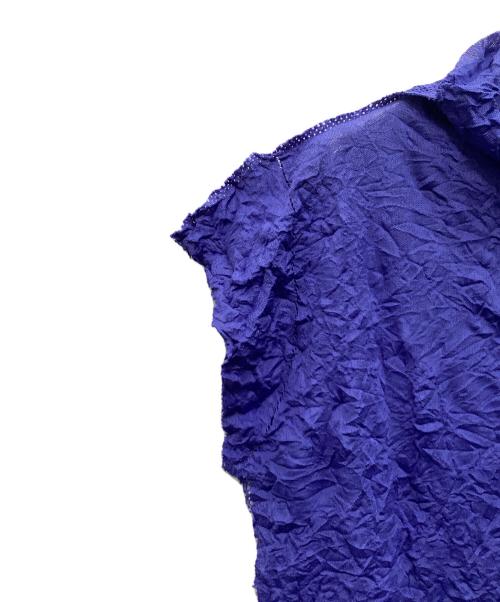 ISSEY MIYAKE me（イッセイ ミヤケ ミー）ISSEY MIYAKE me (イッセイ ミヤケ ミー) ブラウス ブルー サイズ:FREEの古着・服飾アイテム