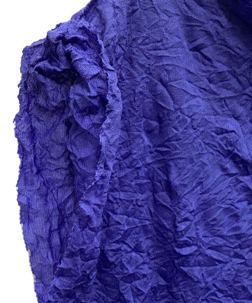 ISSEY MIYAKE me（イッセイ ミヤケ ミー）ISSEY MIYAKE me (イッセイ ミヤケ ミー) ブラウス ブルー サイズ:FREEの古着・服飾アイテム