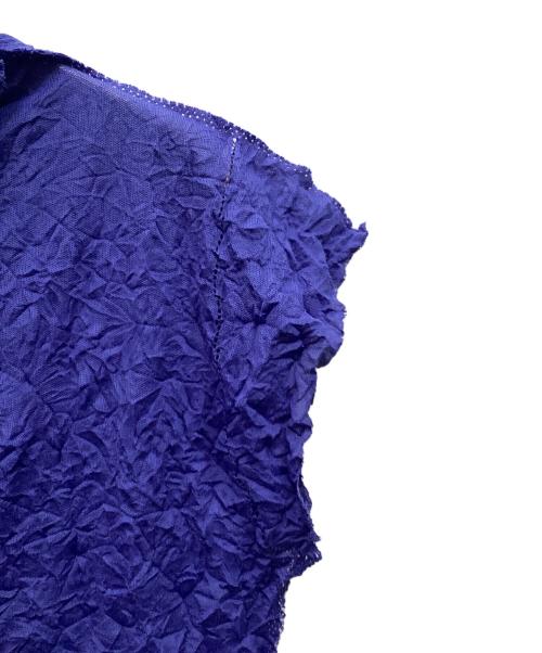 ISSEY MIYAKE me（イッセイ ミヤケ ミー）ISSEY MIYAKE me (イッセイ ミヤケ ミー) ブラウス ブルー サイズ:FREEの古着・服飾アイテム