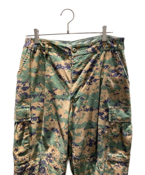 U.S.M.C（ユーエスエムシー）U.S.M.C (ユーエスエムシー) 迷彩 カーゴパンツ グリーン サイズ:Mの古着・服飾アイテム