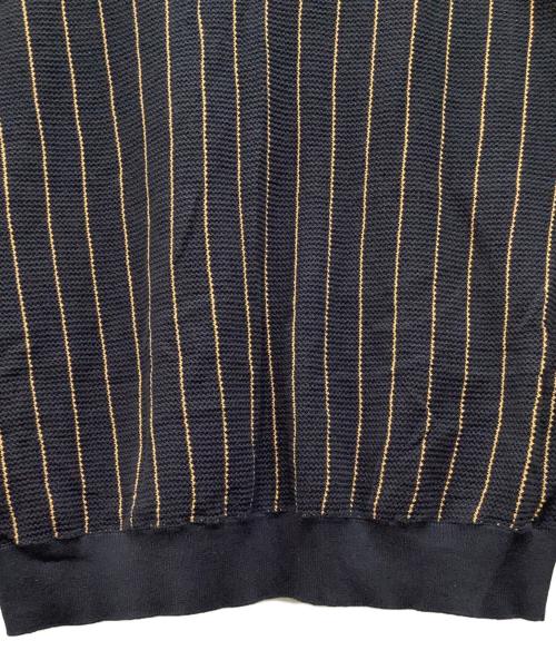 Hysteric Glamour（ヒステリックグラマー）Hysteric Glamour (ヒステリックグラマー) ニットカーディガン ネイビー×イエロー サイズ:Ｌの古着・服飾アイテム