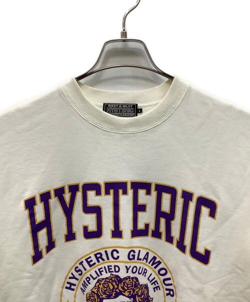 Hysteric Glamour（ヒステリックグラマー）Hysteric Glamour (ヒステリックグラマー) クルーネックスウェット アイボリー サイズ:Ｌの古着・服飾アイテム