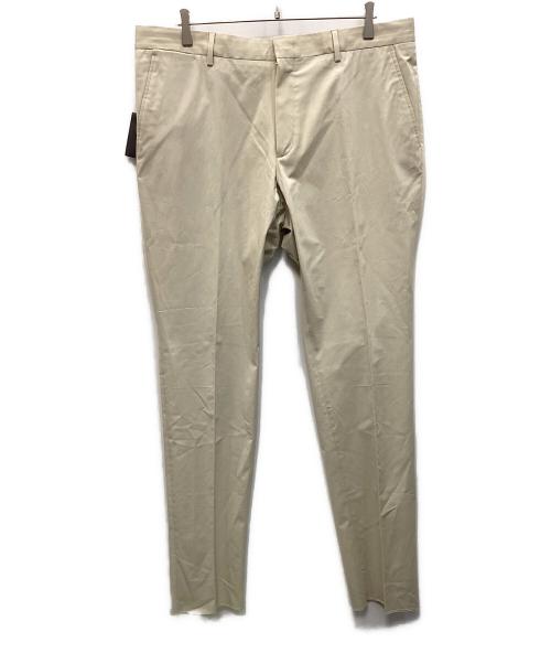ERMENEGILDO ZEGNA（エルメネジルド・ゼニア）ERMENEGILDO ZEGNA (エルメネジルド・ゼニア) トラウザーパンツ ベージュ サイズ:56 未使用品の古着・服飾アイテム