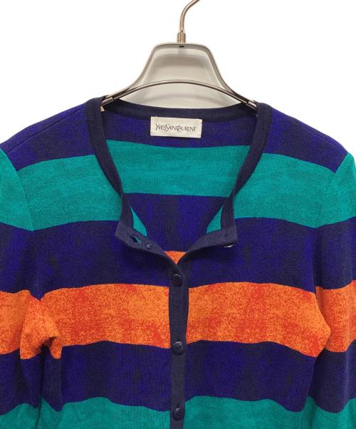 Yves Saint Laurent（イヴサンローラン）Yves Saint Laurent (イヴサンローラン) ニットカーディガン ネイビー サイズ:Ｍの古着・服飾アイテム