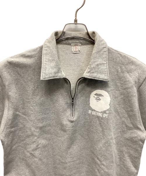 A BATHING APE（ア ベイシング エイプ）A BATHING APE (ア ベイシング エイプ) 90’sハーフジップスウェット グレー サイズ:Ｍの古着・服飾アイテム