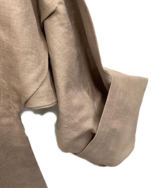 YARRA（ヤラ）YARRA (ヤラ) シャツワンピース ブラウン サイズ:Ｆｒｅｅの古着・服飾アイテム