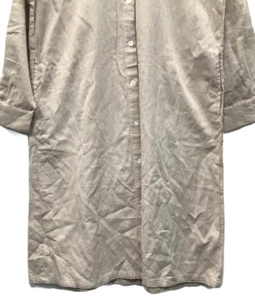 YARRA（ヤラ）YARRA (ヤラ) シャツワンピース ベージュ サイズ:Ｆｒｅｅの古着・服飾アイテム