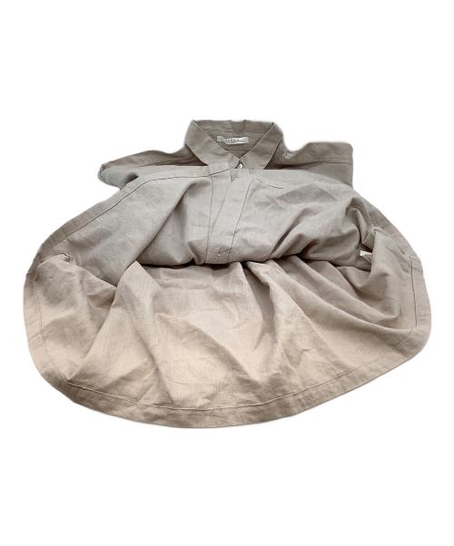 YARRA（ヤラ）YARRA (ヤラ) シャツワンピース ベージュ サイズ:Ｆｒｅｅの古着・服飾アイテム