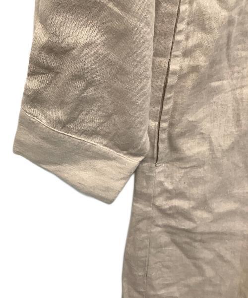 YARRA（ヤラ）YARRA (ヤラ) シャツワンピース ベージュ サイズ:Ｆｒｅｅの古着・服飾アイテム