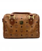 MCMエムシーエム）の古着「ミニボストンバッグ」｜ブラウン