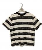 GOD SELECTION XXXゴッドセレクショントリプルエックス）の古着「半袖カットソー」｜ブラック×ホワイト